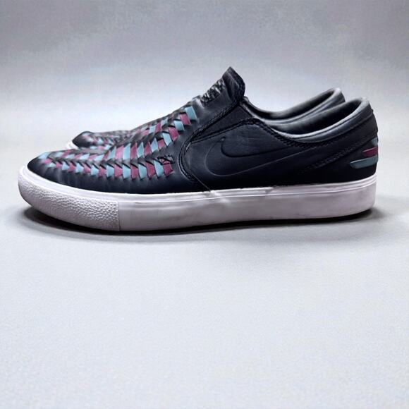 Nike x Stefan Janoski Slip RM Crafted Shoes Color SB Zoom Black Turquoise Plum 9 - Picture 1 of 5